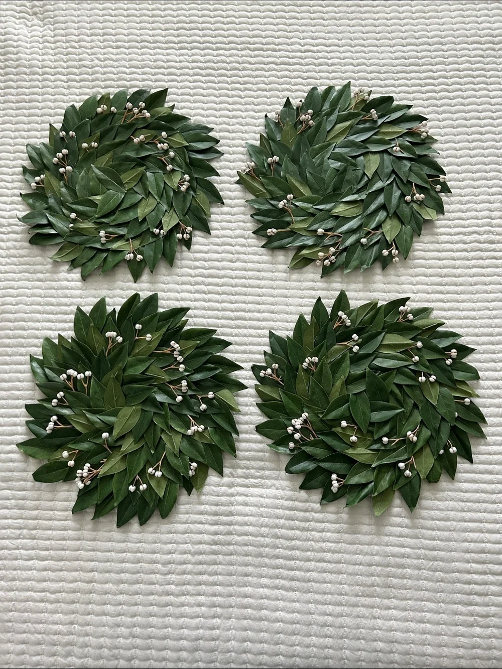 Pottery Barn Leafy Plate Chargers, Set of 4 (Set B)